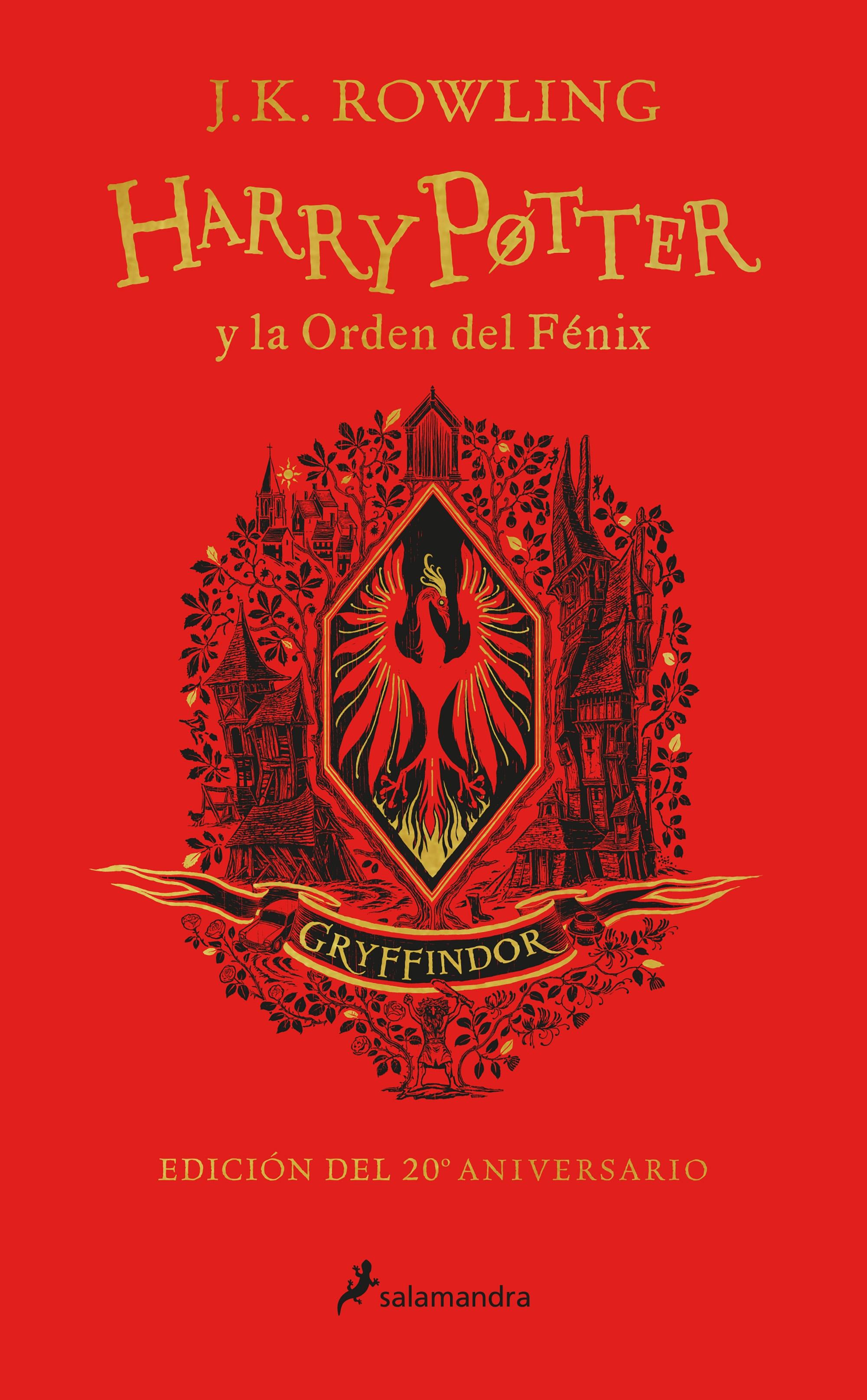 Harry Potter y la Orden del Fenix "Edicion Gryffindor del 20º Aniversario". 