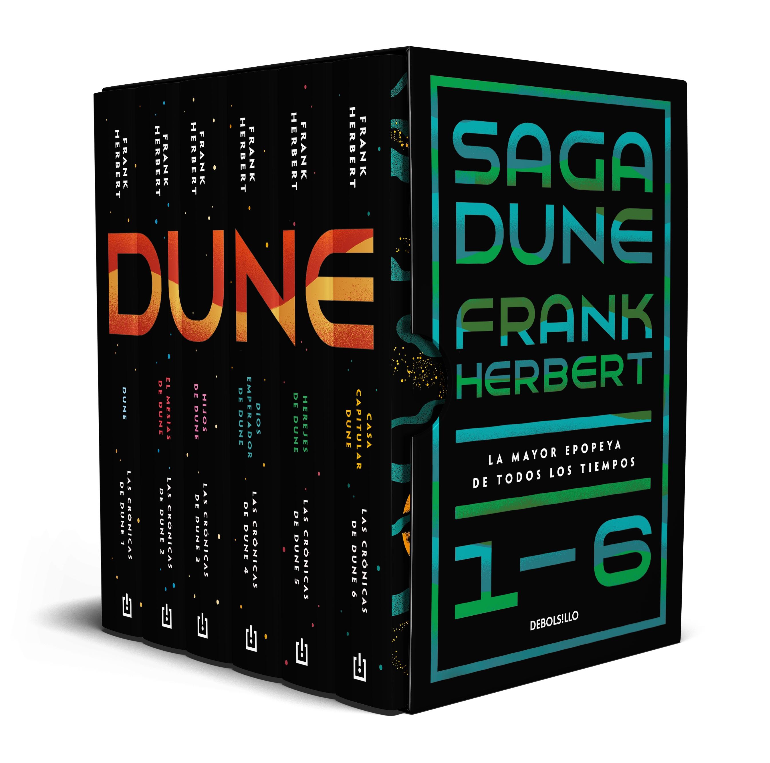 Saga Dune Completa (1-6) "(Edición Estuche Con: Dune   el Mesías de Dune   Hijos de Dune   Dios Em"