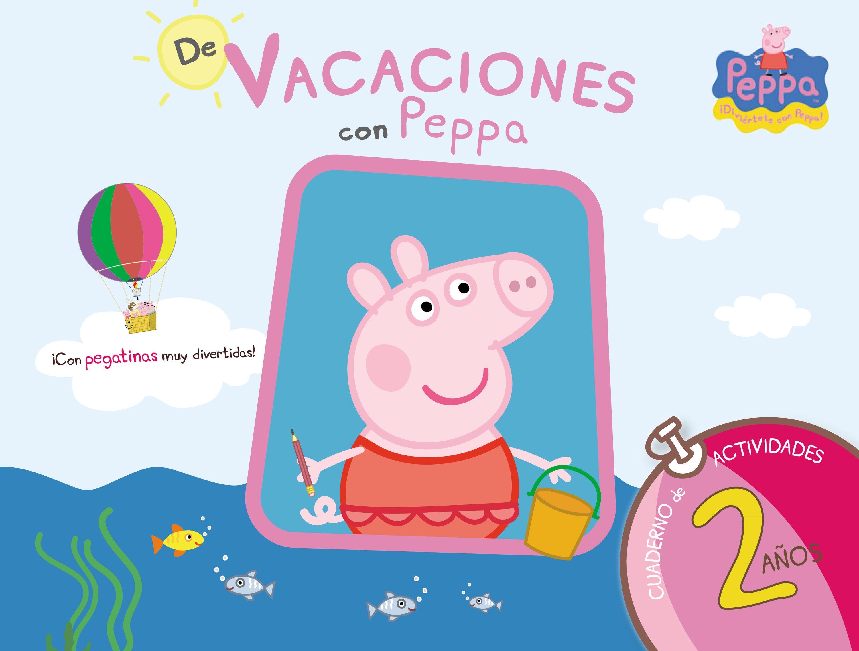 Librería Rafael Alberti: De Vacaciones con Peppa - 2 Años (Peppa Pig.  Cuaderno de Actividades) (Con Pegatinas), HASBRO, ALTEA