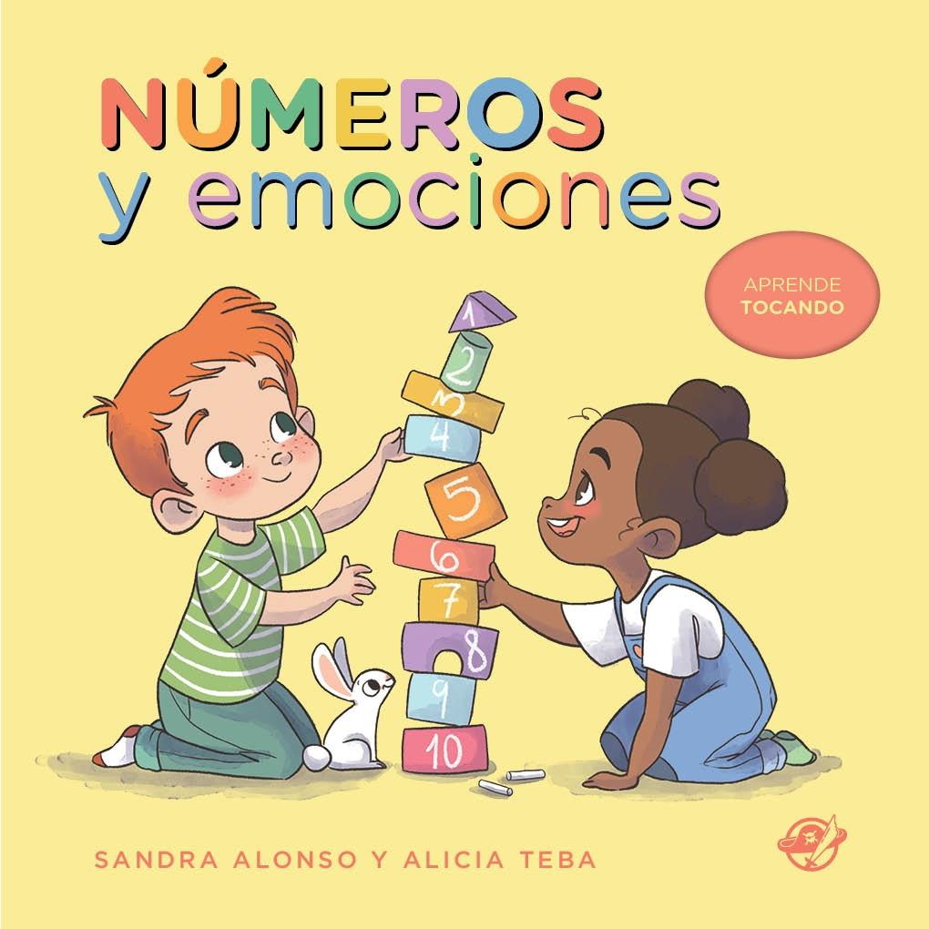 Números y Emociones  "Libro de Cartón: Aprende Tocando con bajo Relieve"