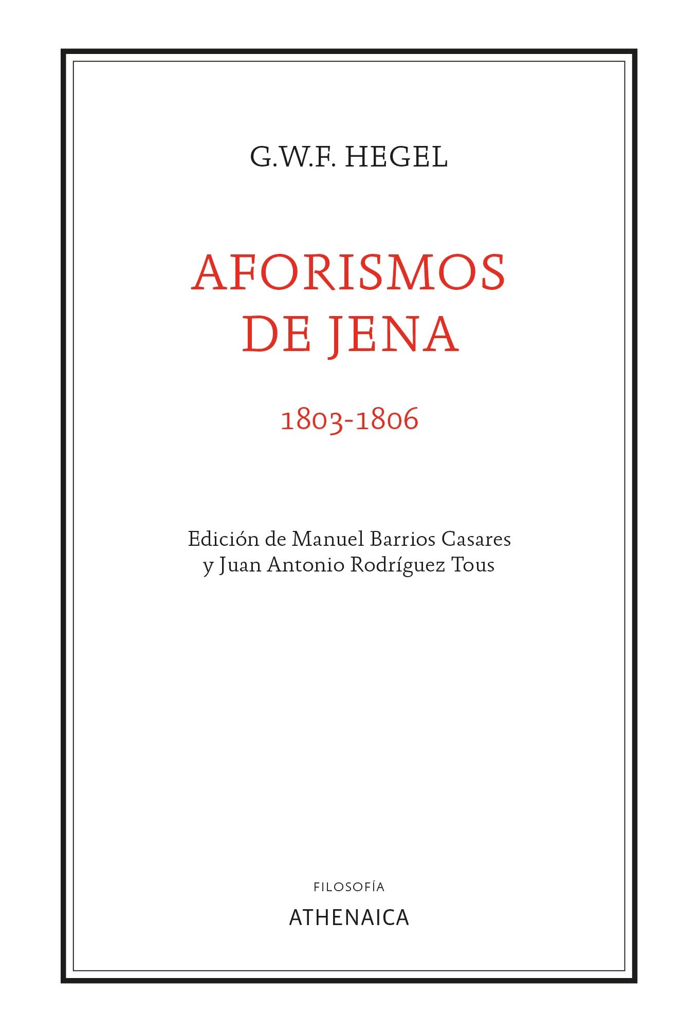 Aforismos de Jena (1803-1806)