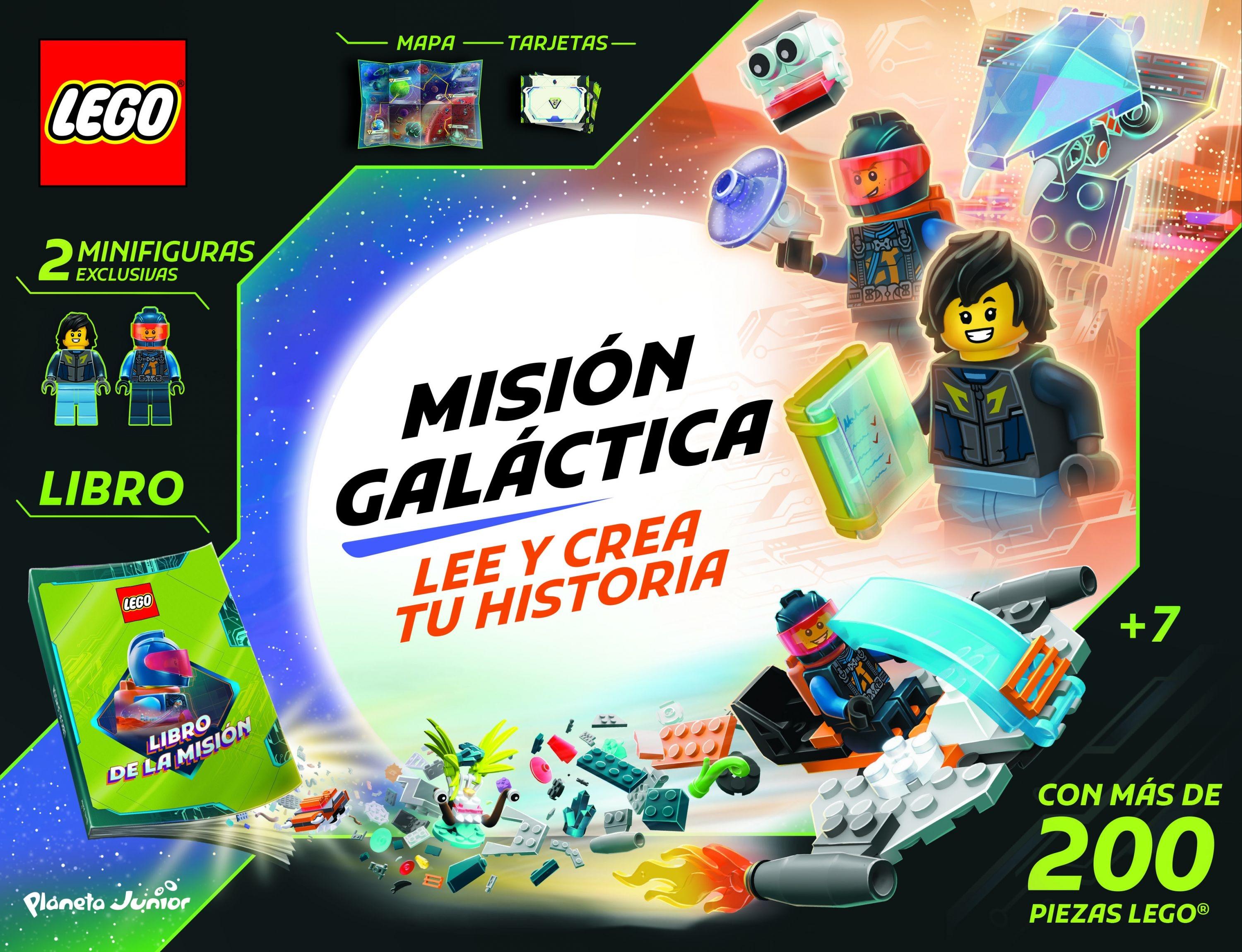 Lego. Misión Galáctica "Libro con Minifiguras y 200 Piezas"