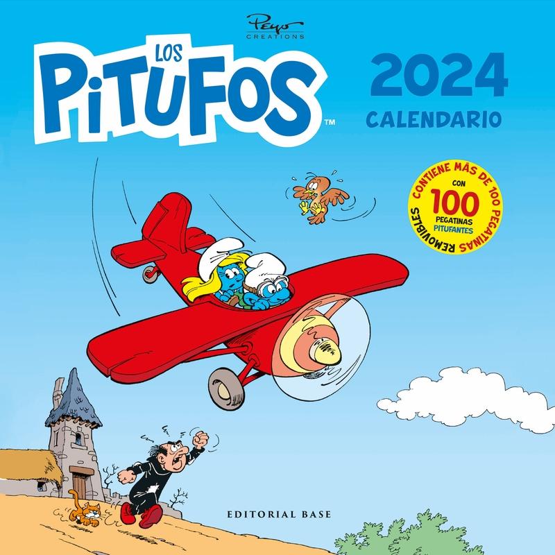 Calendario los Pitufos 2024. 