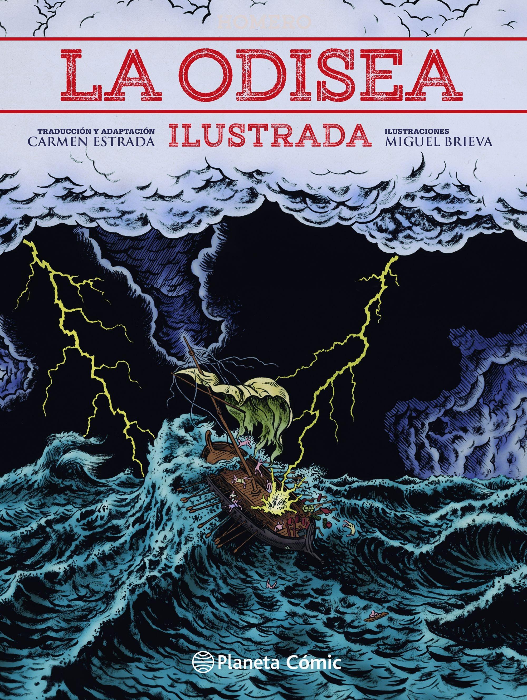La Odisea Ilustrada por Miguel Brieva "Traducción de Carmen Estrada"