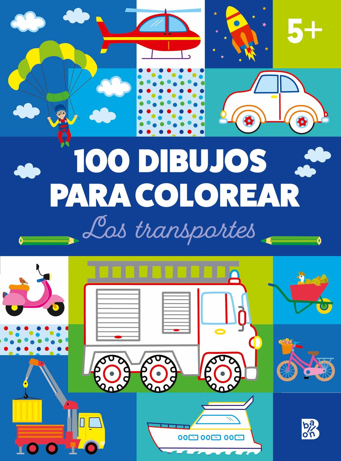 100 Dibujos para Colorear - los Transportes . 