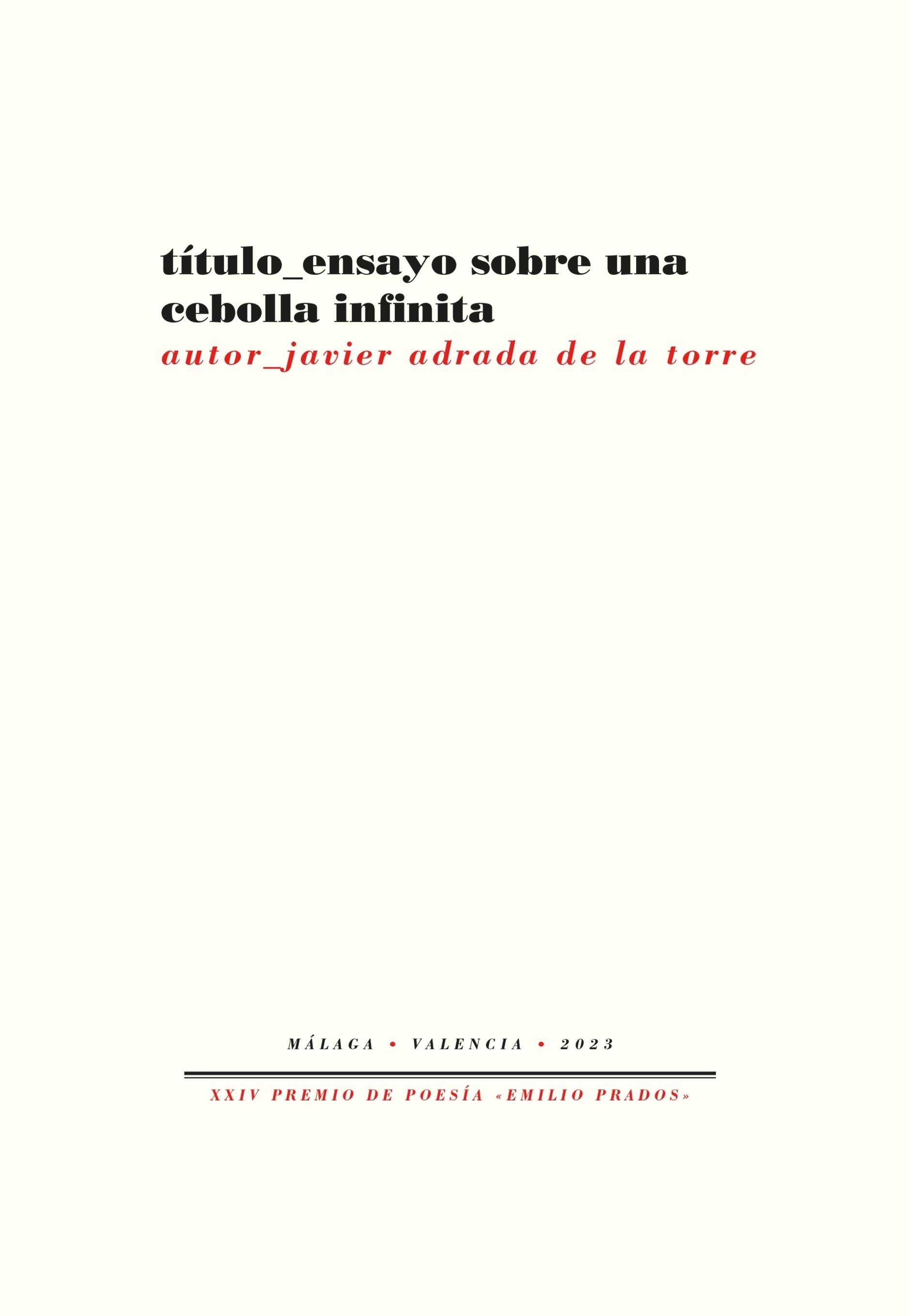 Ensayo sobre una Cebolla Infinita