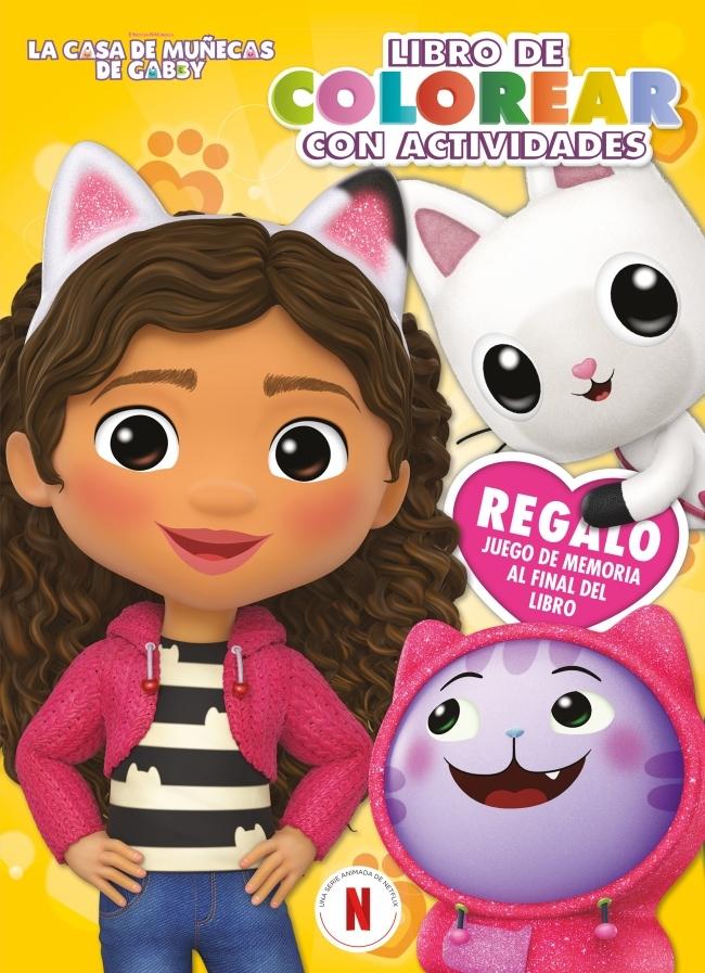 La Casa de Muñecas de Gabby. Actividades - Libro de Colorear con Actividades "(Regalo: Juego de Memoria al Final del Libro)"
