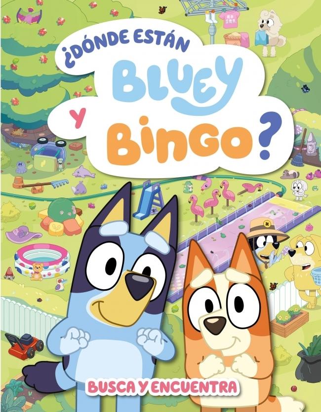 Bluey. Actividades - ¿Dónde están Bluey y Bingo? (Edición en español) "Busca y encuentra"