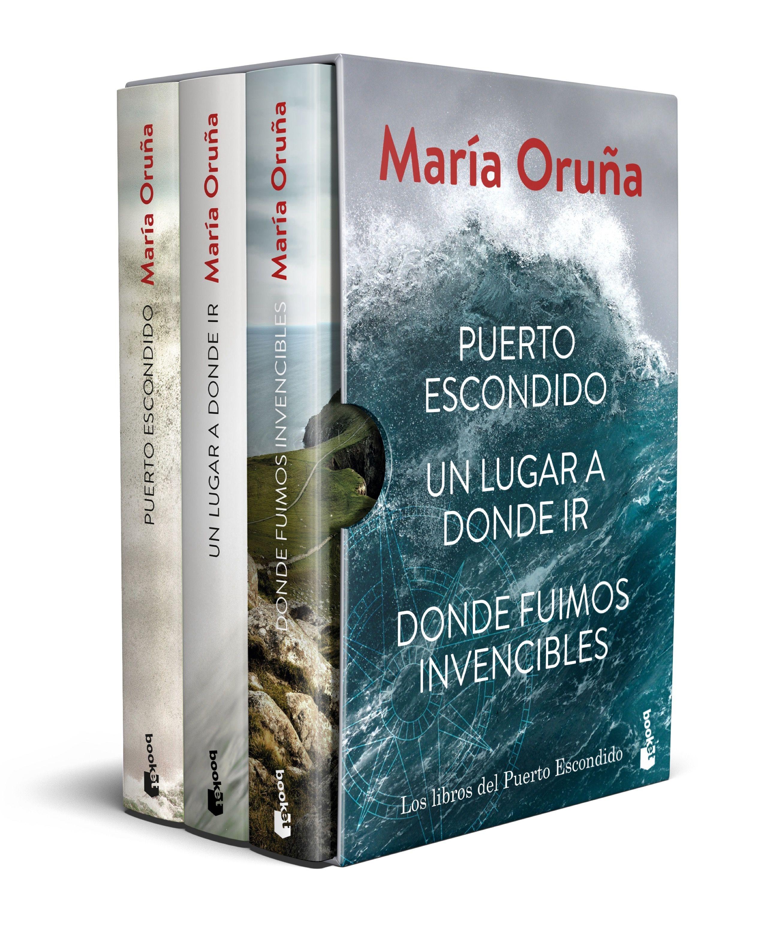 Estuche María Oruña "Puerto escondido + Un lugar a donde ir + Donde fuimos invencibles"