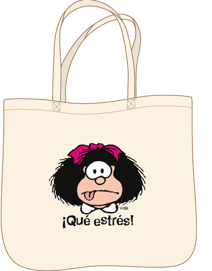 BOLSA MAFALDA.¡Qué estrés! "Tote bag"