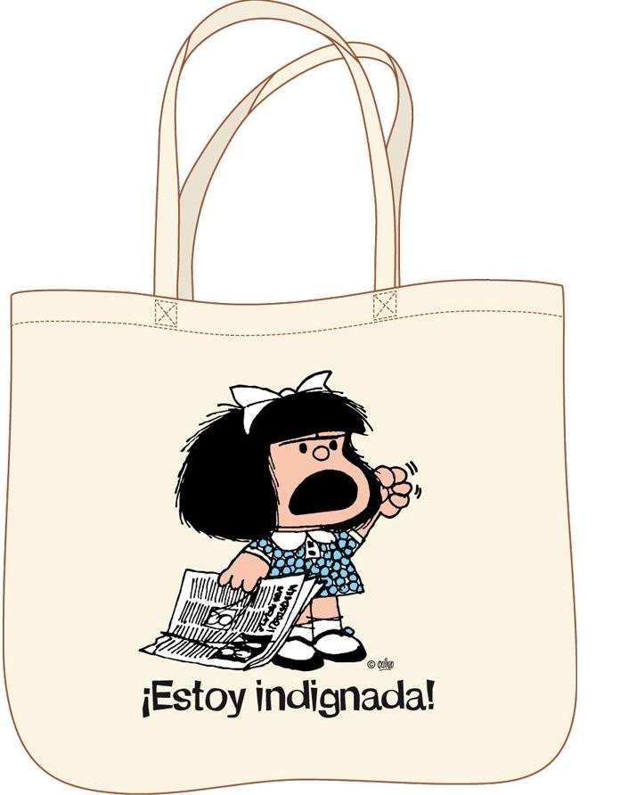 BOLSA MAFALDA.¡Estoy indignada! "Tote bag"