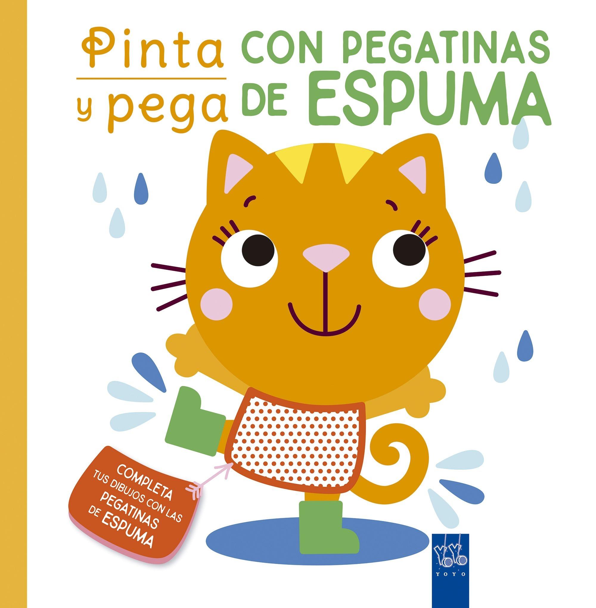 Pinta y pega con pegatinas de espuma. Naranja. Pinta y pega con pegatinas de espuma. Naranja.