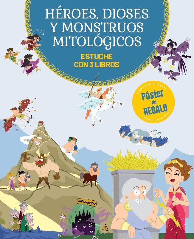 Héroes, Dioses y Monstruos Mitológicos "Estuche con Tres Libros   Descubre el Maravilloso Mundo de la Mitología"