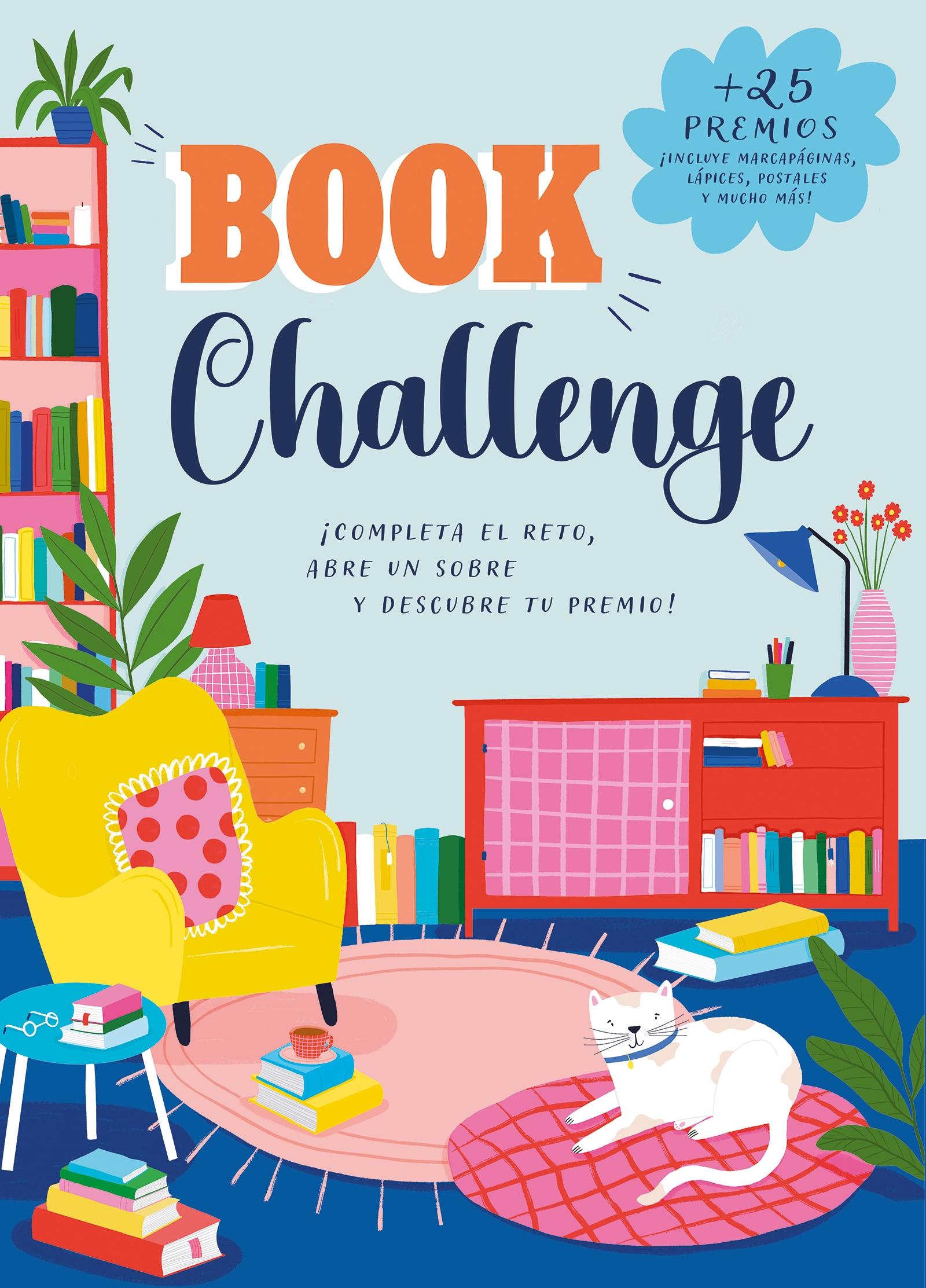 Book challenge "Completa el reto, abre el sobre y descubre tu premio"