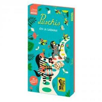 Parchís en la sabana. Juego de madera. 