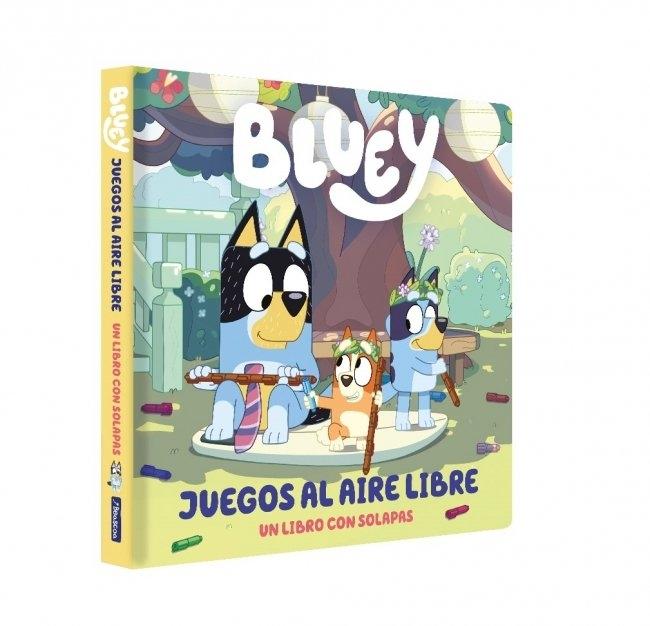 Bluey. Libro de cartón con solapas - Juegos al aire libre "LIBRO DE CARTON CON SOLAPAS"