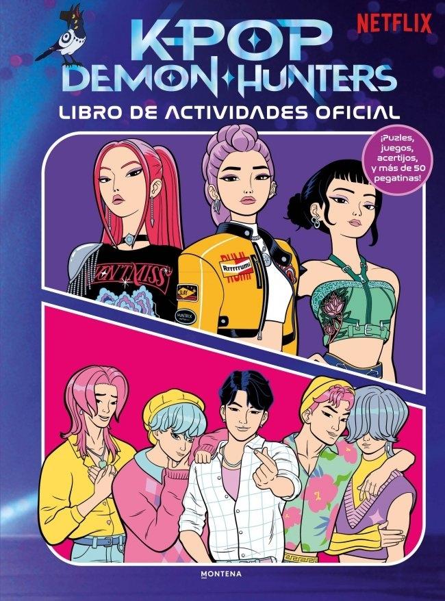 Kpop Demon Hunters: Libro de Actividades Oficial "Puzles, Juegos y Acertijos y Más de 50 Pegatinas"