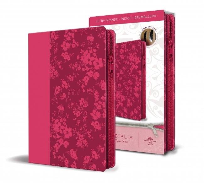 Biblia Reina Valera 1960 Letra Grande. Símil Fucsia
