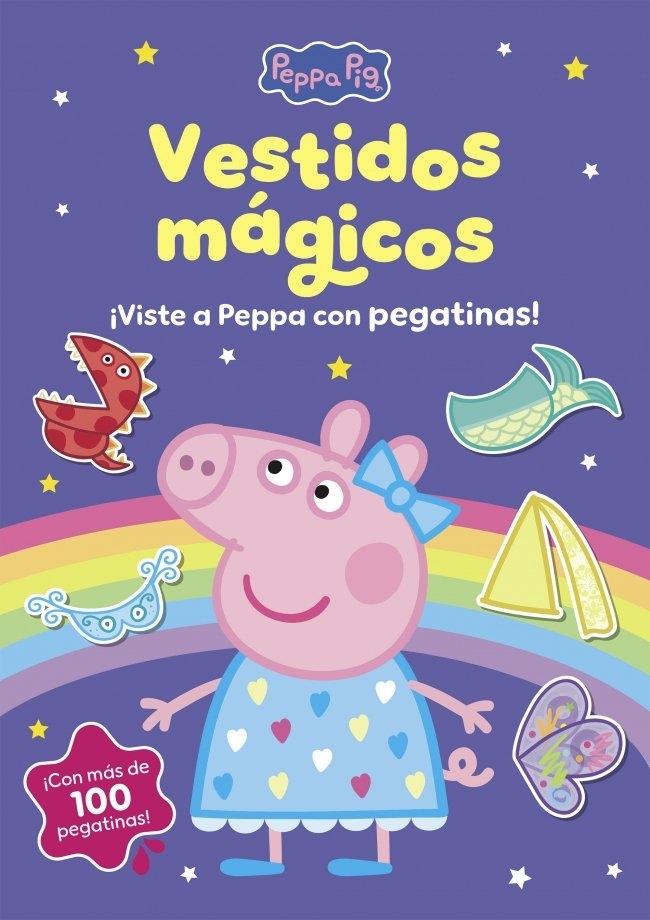 Peppa Pig. Cuaderno de actividades - Los vestidos mágicos. Cuaderno de pegatinas "Viste a Peppa y sus amigos ¡con un montón de pegatinas!"