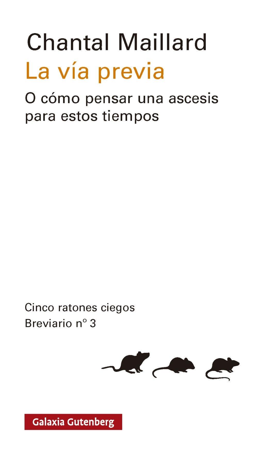 La vía previa "O cómo pensar una ascesis para estos tiempos"