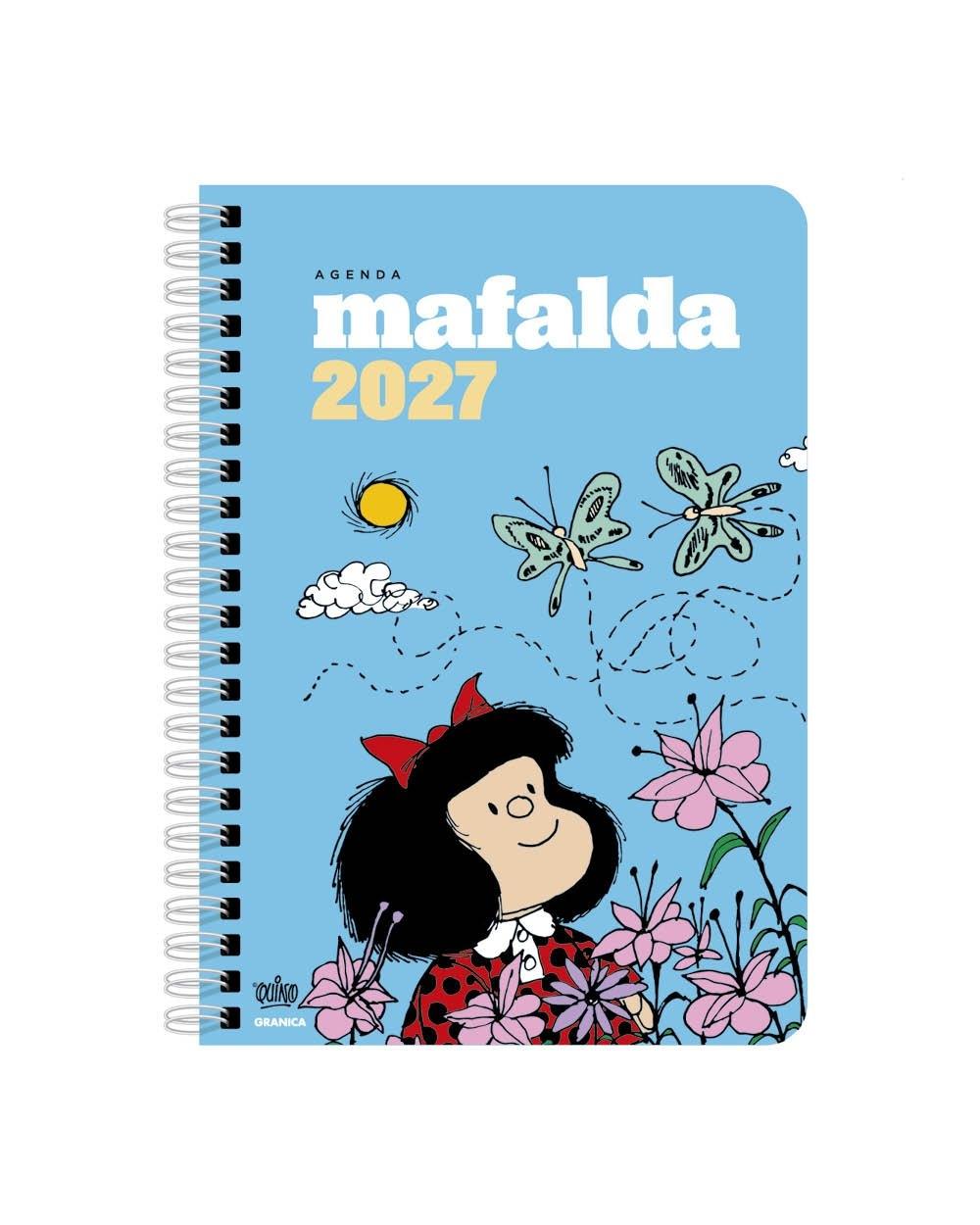 Agenda 2027 Mafalda anillada celeste