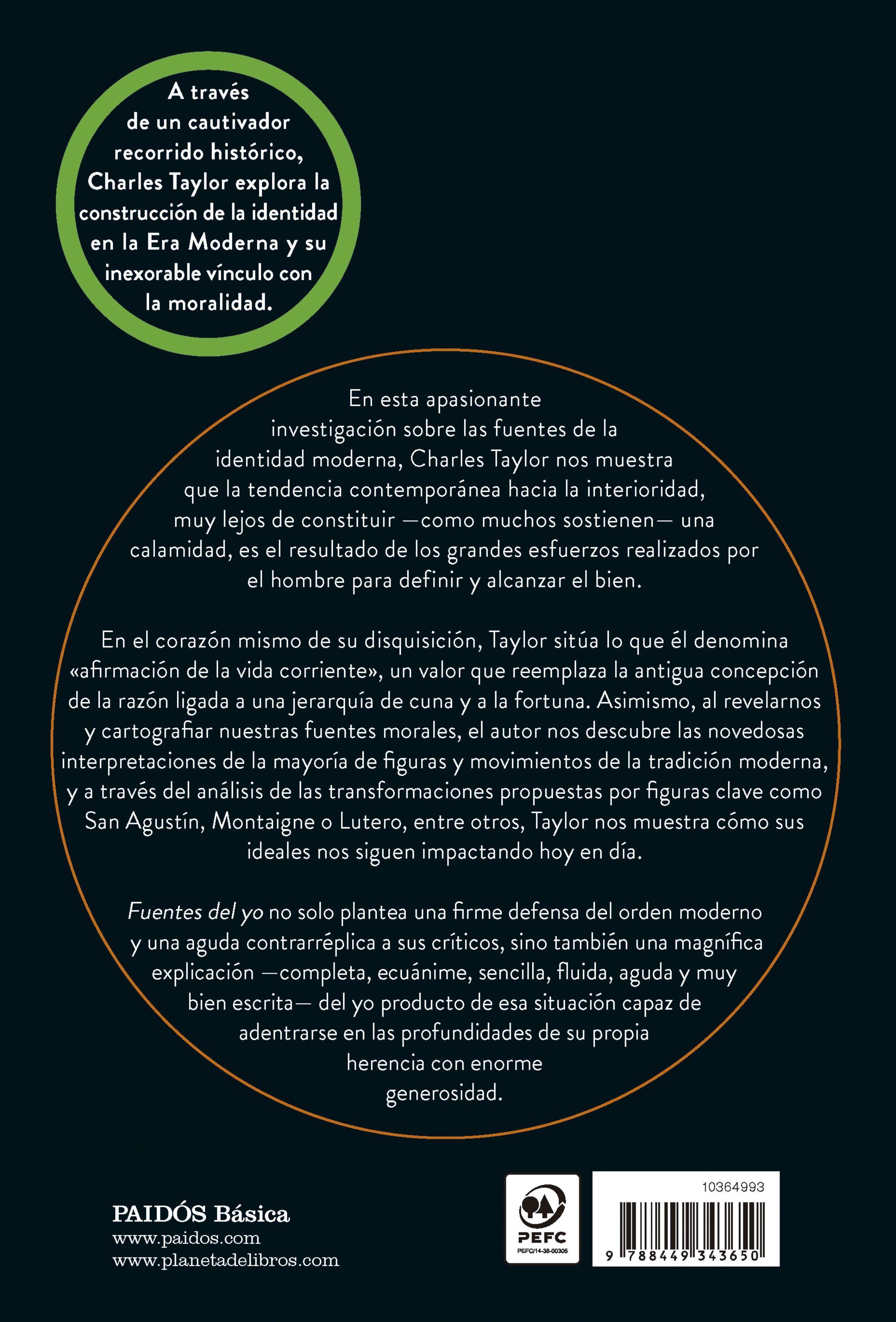 Fuentes del yo "La construcción de la identidad moderna"